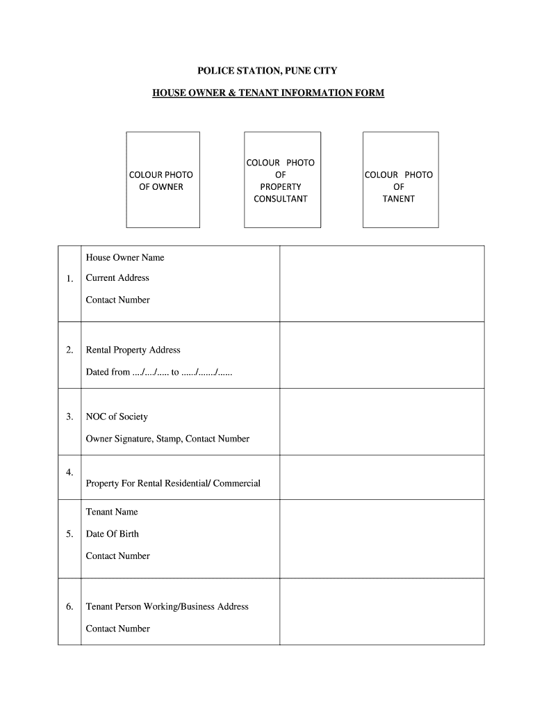 Police Verification  Form