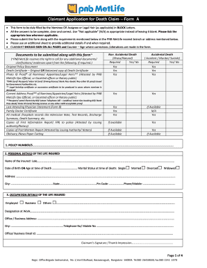 Pnb Death Claim Form Kaise Bhare