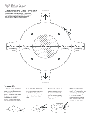 Checkerboard Cake Template  Form