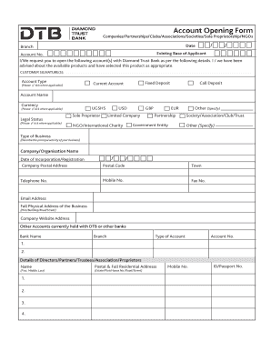 Dtb Online Banking Registration  Form