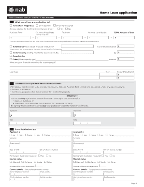 Nab Home Loan Application Form