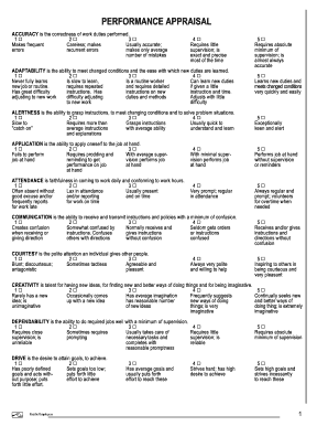 Employee Performance Appraisal Form Pacific Employers