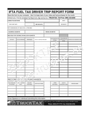 Fuel Tax Template States Form