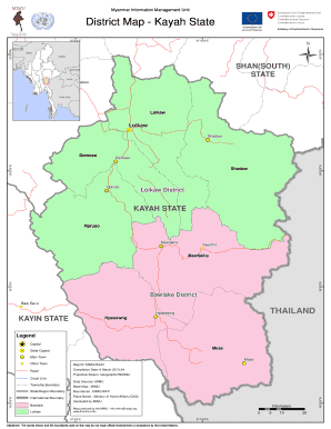 Kayah State Map  Form