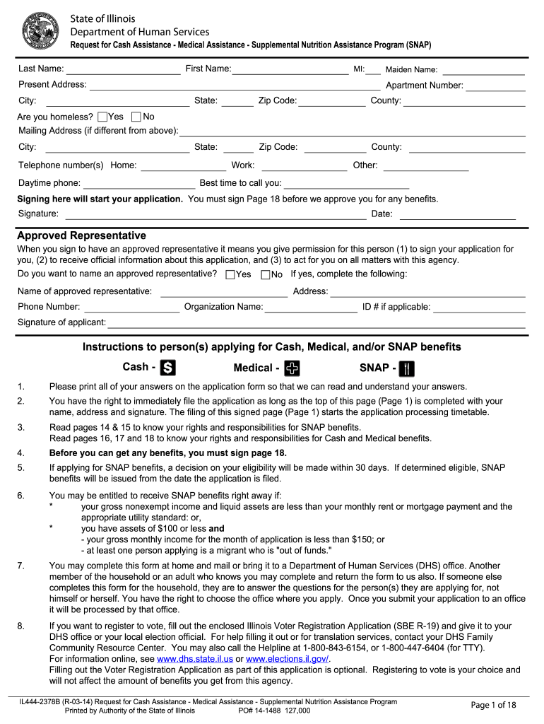 Illinois Medicaid Application Form PDF