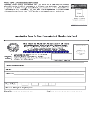 Tnai Membership Card Download  Form