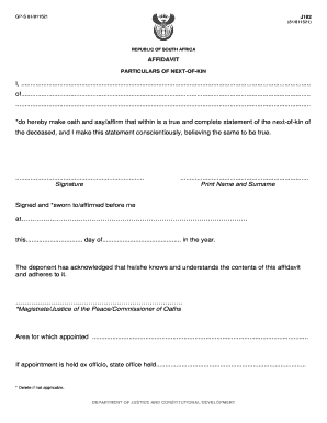 J192 Form