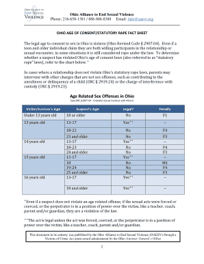 Ohio Age of Consent  Form