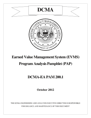 Dcma Ea Pam 200 1  Form