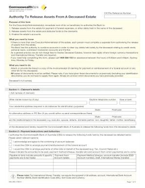  Cba Authority to Release Assets 2012