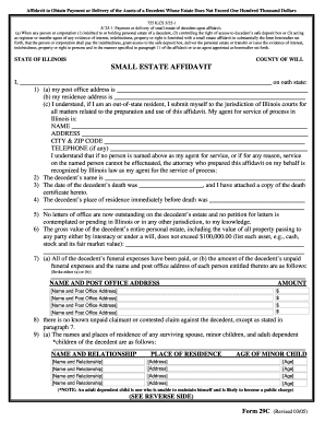  Small Estate Affidavit 2005