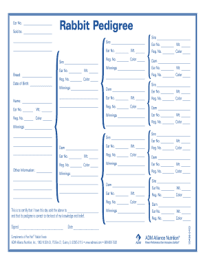 free printable pedigree template