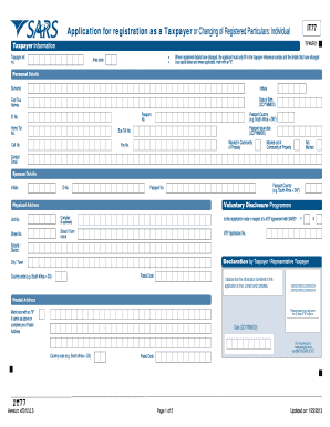  Tax Number Application Form 2013