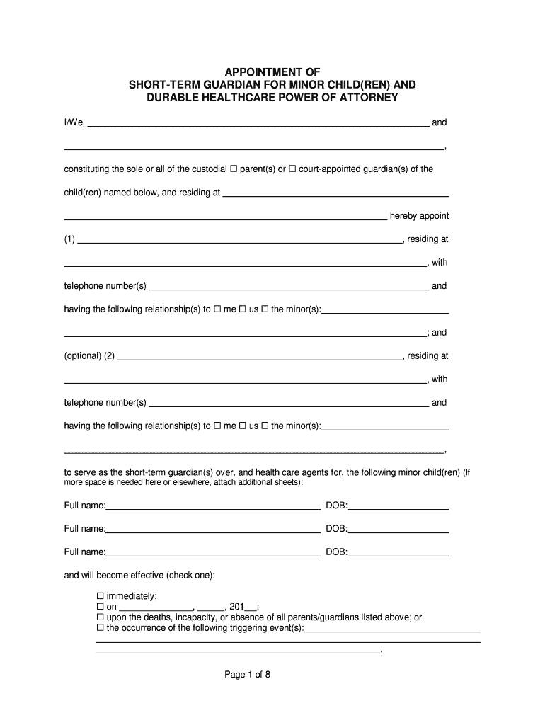 How to get medical power of attorney for step kid - Fill ...