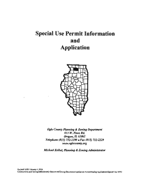  Special Use Permit Information and Application Ogle County Oglecounty 2006
