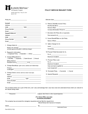 Illinois Mutual Life Insurance Company Forms