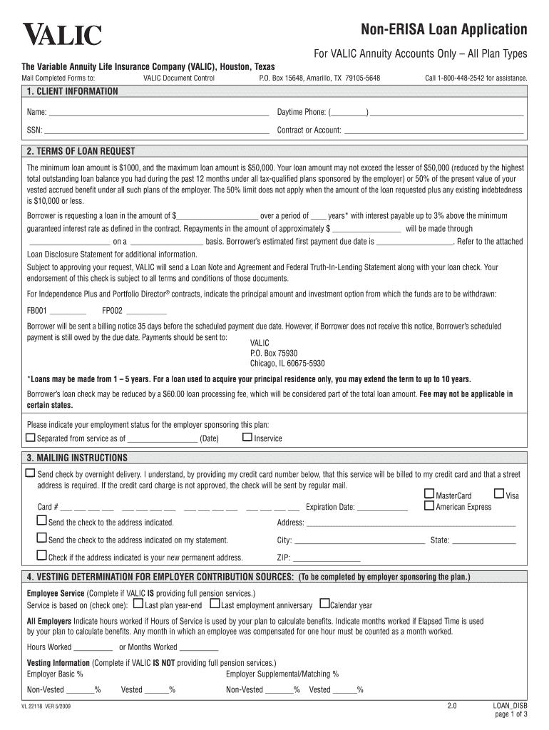 Get and Sign Valic App 2009-2022 Form