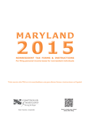 MARLAND Comptroller of Maryland  Form