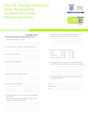 Incidentaccident Reporting Form