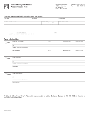 Personal Request Form