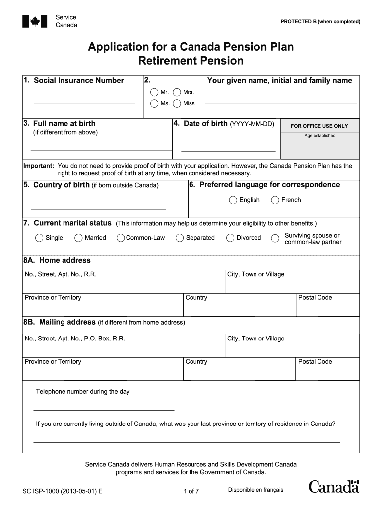 Cpp Application Form Printable