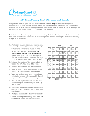 Ap Seating Chart Template  Form