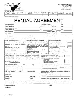 License Rent Agreement  Form
