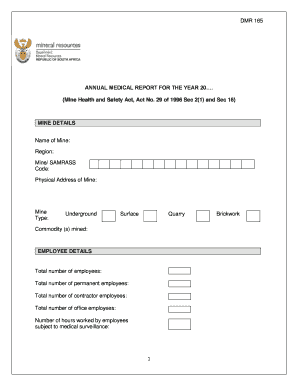 Dmr Medical Form