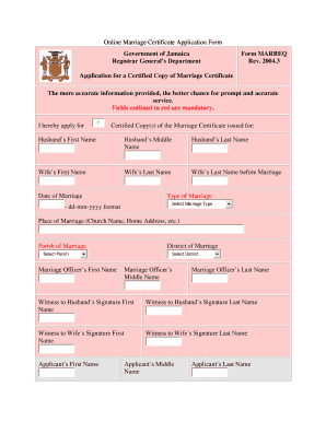 Online Marriage Certificate Application Form PDF Consulate