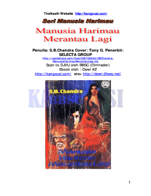 Novel Manusia Harimau PDF Lengkap  Form