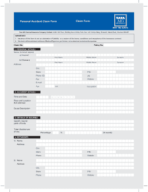 Tata Aig Claim Form