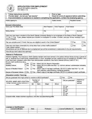 10950 Application for Employment 2  Form