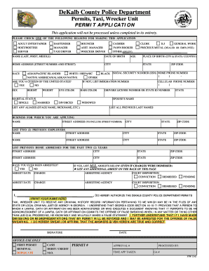 Permit Application DeKalb County, Georgia Web Dekalbcountyga  Form