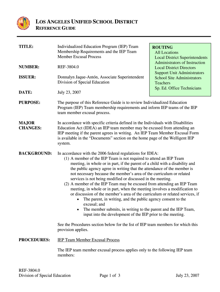  Lausd Forms 2007-2024