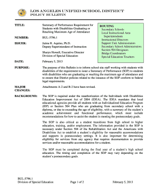 Angeles Unified School District  Form