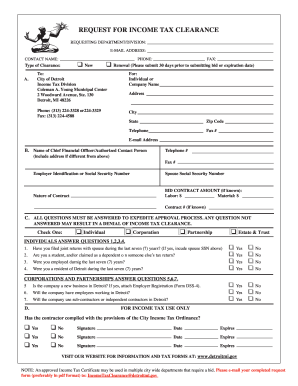 income tax certificate form Tax Clearance Certificate Sample - Fill Out and Sign Printable PDF