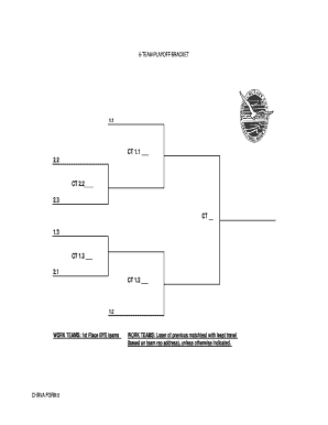 6 Team Bracket  Form