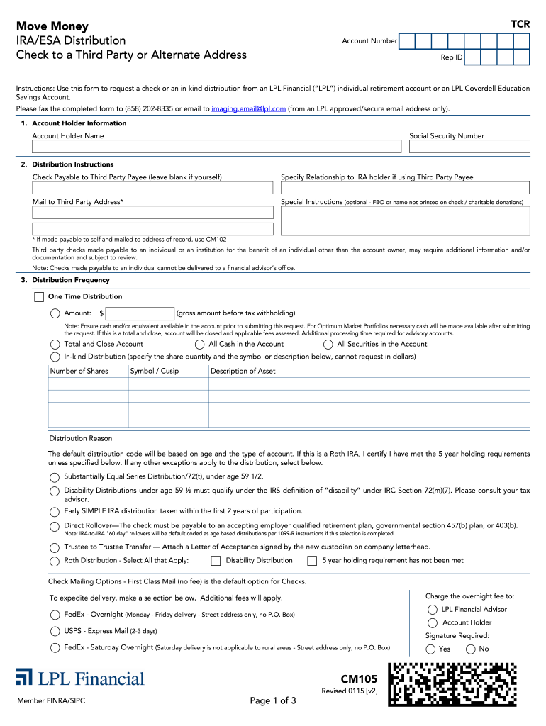  Lpl Esa Distribution Request Forms 2015-2024