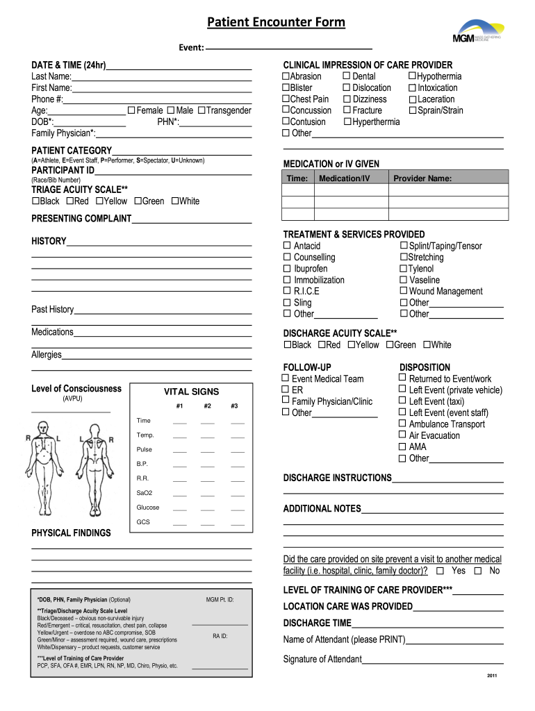 Patient Assessment Form PDF