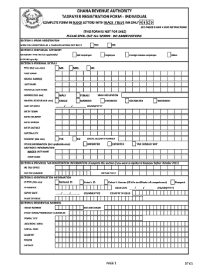 Tin Number Registration Form Online