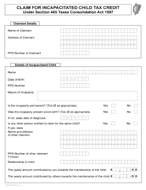 Child Tax Credit Form