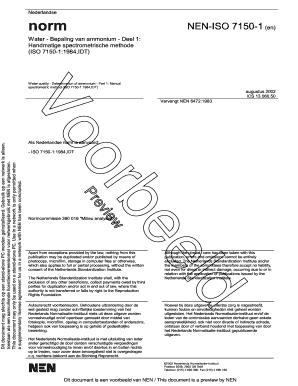 Iso 7150 1 PDF  Form