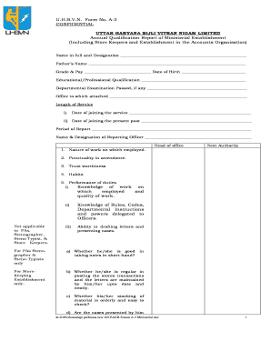 ACR Format a 3 Ministerial DOC Uhbvn Org