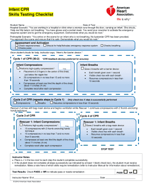 Cpr Checklist PDF  Form