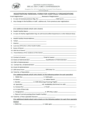 Kpk Health Care Commission Registration Form