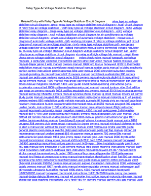4 Relay Stabilizer Circuit Diagram PDF  Form