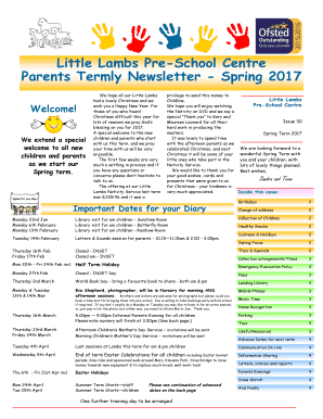 Template of Termly School Newsletter  Form