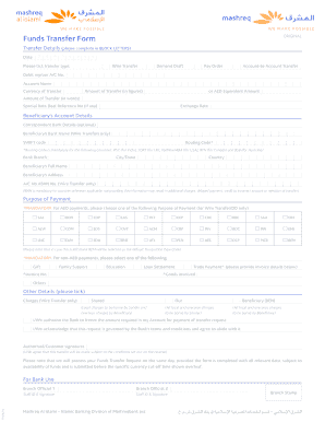 Mashreq Form