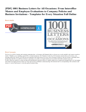 1001 Letters for All Occasions PDF  Form