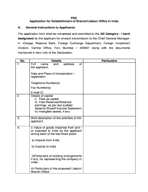 Fnc Application Form